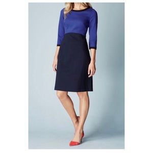 New! Boden Louise Ponte Dress in Blue - 10
